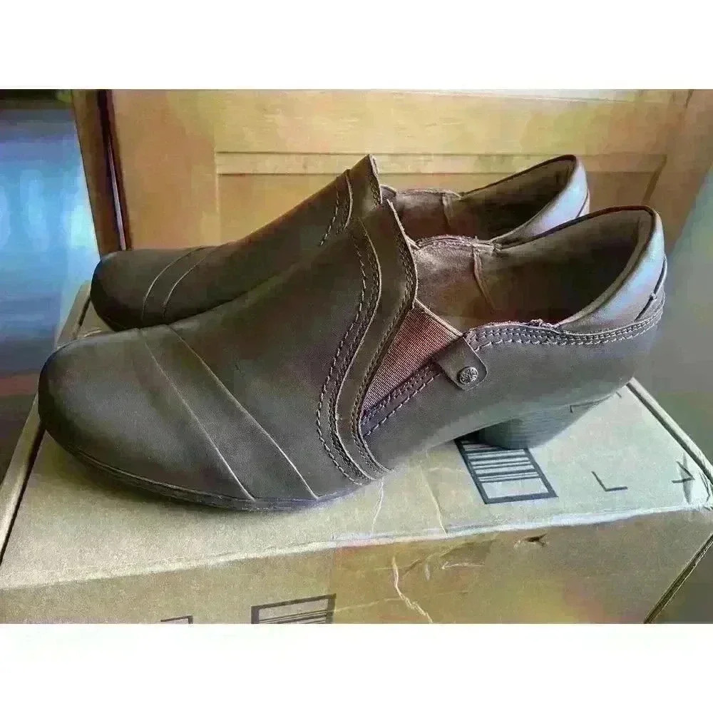 New! Cobb Hill Women's Laurel Slip-on Pump in Bark Leather Size 9.5 MSRP $130 - Picture 6 of 11